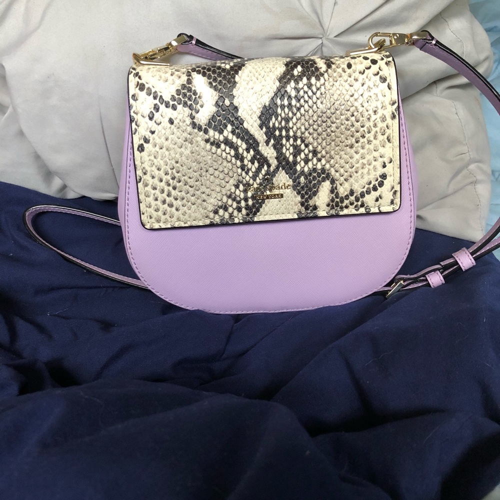 Lilac & Snakeskin Cameron Street bag! *KATESPADE!